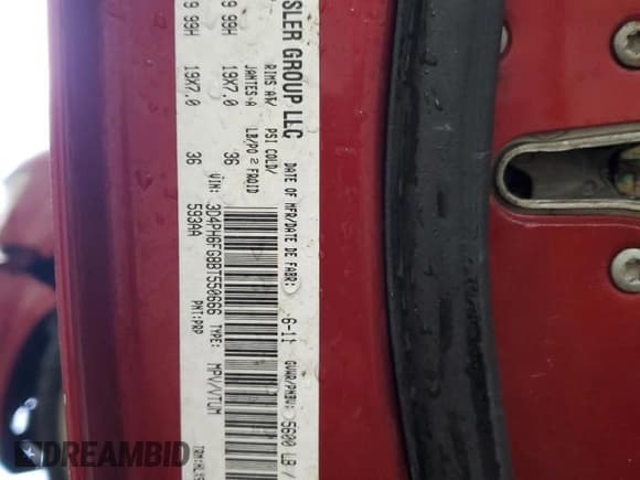 ✅ 2011 Dodge Journey R/T • VIN: 3D4PH6FG8BT550666 • Лот: 43174825. Опубликован ранее на Copart с пробегом 237 535 миль. Бесплатный доступ к архиву аукционных продаж из США и подробный отчёт об истории автомобиля на DreamBid. Изображение 14.