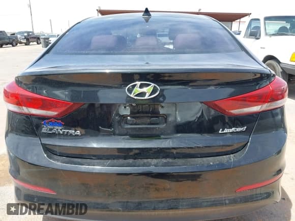 ✅ 2017 Hyundai Elantra Limited • VIN: 5NPD84LFXHH106620 • Lot: 41998073. Listed on IAAI with 52,556 mi. Free auction sales archive from the USA and detailed vehicle history report at DreamBid. Image 16.