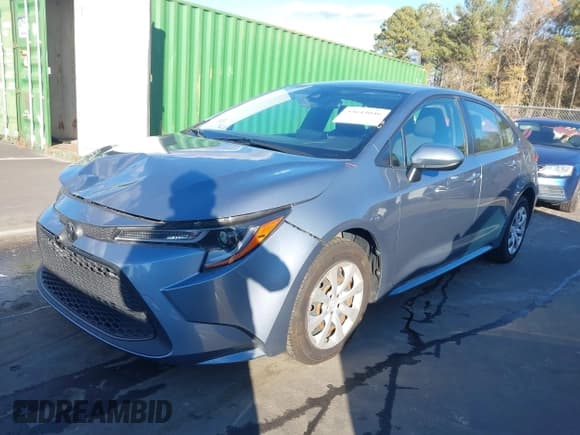 ✅ 2021 Toyota Corolla LE • VIN: JTDEPMAE8MJ151509 • Lot: 43643046. Listed on IAAI with 95,311 mi. Free auction sales archive from the USA and detailed vehicle history report at DreamBid. Image 2.