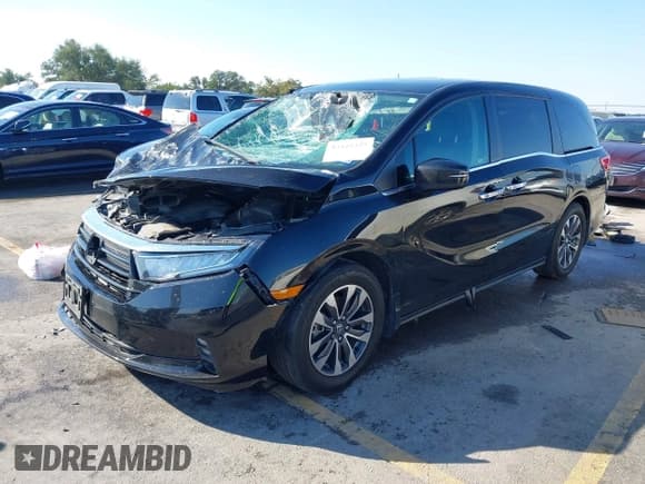 ✅ 2023 Honda Odyssey EX-L • VIN: 5FNRL6H62PB076597 • Lot: 43442325. Listed on IAAI with 137,643 mi. Free auction sales archive from the USA and detailed vehicle history report at DreamBid. Image 2.