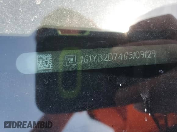 2016 Chevrolet Corvette 1LT с VIN 1G1YB2D74G5109129, выставлен на аукционе Copart как лот 51492475 с пробегом Не указан миль и На запчасти • Non repairable. История ставок и продаж доступна на DreamBid. Изображение 12.