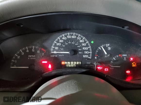 1998 Chevrolet Malibu LS z VIN 1G1NE52M3W6152664, wystawiony jako Copart lot #44982485 z przebiegiem 126 227 mil mil oraz Szkoda całkowita • Salvage title. Historia ofert i sprzedaży dostępna na DreamBid. Obrazek 9.