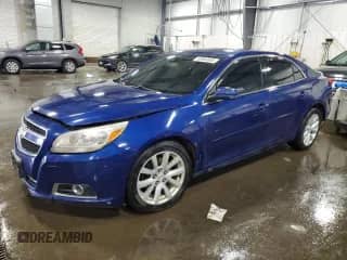 2013 Chevrolet Malibu LT with VIN 1G11G5SXXDU116823, listed as a Copart auction lot 60684665 with 185,047 mi miles and Salvage title. Bid and sale history available at DreamBid. Image 1.