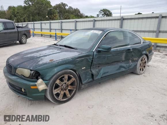 2000 BMW 3 Series 323Ci с VIN WBABM334XYJN81619, выставлен на аукционе Copart как лот 89273705 с пробегом 159 876 миль миль и Списание • Salvage title. История ставок и продаж доступна на DreamBid. Изображение 1.