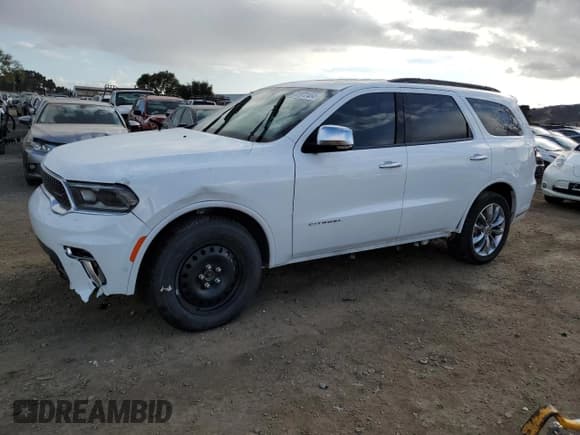 ✅ 2022 Dodge Durango Citadel • VIN: 1C4SDJETXNC135286 • Lot: 80972464. Listed on Copart with 52,774 mi. Free auction sales archive from the USA and detailed vehicle history report at DreamBid. Image 1.