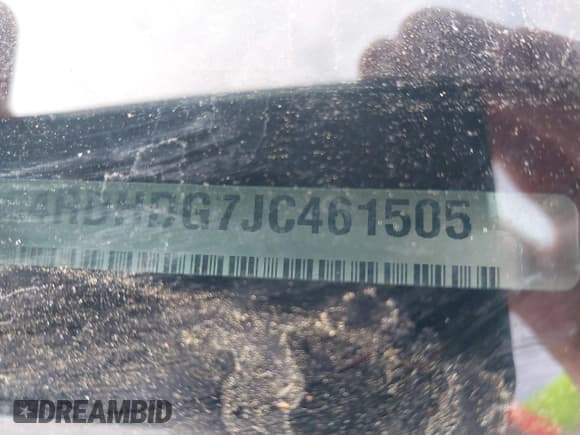 ✅ 2018 Dodge Durango GT • VIN: 1C4RDHDG7JC461505 • Lot: 41898773. Listed on IAAI with 107,851 mi. Free auction sales archive from the USA and detailed vehicle history report at DreamBid. Image 9.