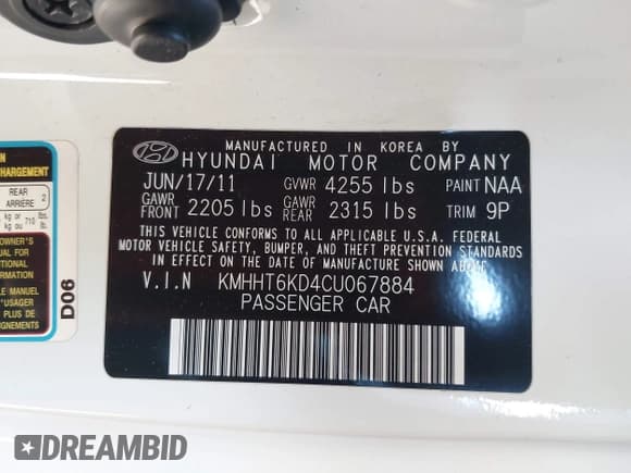 ✅ 2012 Hyundai Genesis Coupe 2.0T • VIN: KMHHT6KD4CU067884 • Lot: 41659834. Wystawiony na IAAI z przebiegiem 139 126 mil. Bezpłatny archiwum sprzedaży aukcyjnych z USA i szczegółowy raport historii pojazdu na DreamBid. Zdjęcie 9.