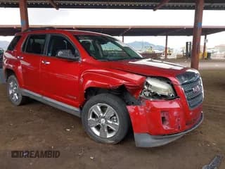 ✅ 2014 GMC Terrain SLE • VIN: 2GKFLRE30E6131943 • Lot: 43749573. Listed on IAAI with 124,831 mi. Free auction sales archive from the USA and detailed vehicle history report at DreamBid. Image 1.