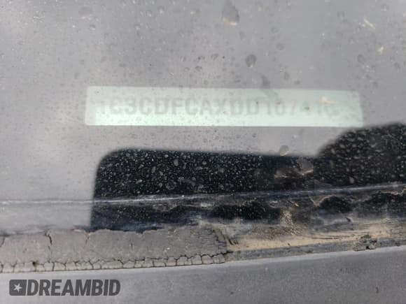 ✅ 2013 Dodge Dart Limited • VIN: 1C3CDFCAXDD107410 • Lot: 81161725. Listed on Copart with Not provided. Free auction sales archive from the USA and detailed vehicle history report at DreamBid. Image 12.