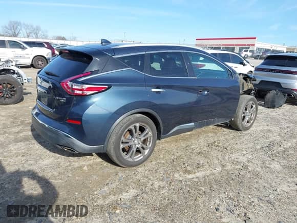 2016 Nissan Murano SV with VIN 5N1AZ2MH6GN154646, listed as a IAAI auction lot 41320082 with 57,675 mi miles and . Bid and sale history available at DreamBid. Image 4.