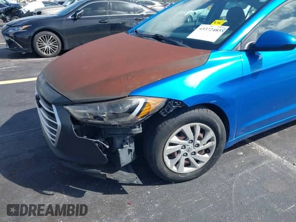 2017 Hyundai Elantra SE with VIN KMHD74LF1HU073799, listed as a IAAI auction lot 43372485 with 159,039 mi miles and . Bid and sale history available at DreamBid. Image 6.