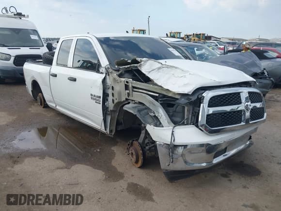 ✅ 2019 Ram 1500 Tradesman • VIN: 1C6RR6FG7KS630276 • Lot: 43049405. Listed on IAAI with 104,053 mi. Free auction sales archive from the USA and detailed vehicle history report at DreamBid. Image 1.