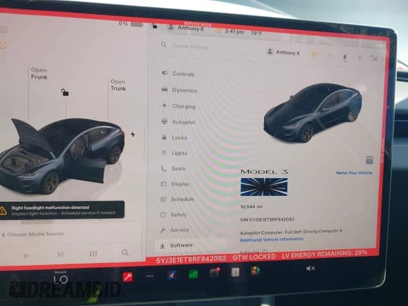 ✅ 2024 Tesla Model 3 Performance • VIN: 5YJ3E1ET9RF842082 • Lot: 43419494. Wystawiony na IAAI z przebiegiem 10 544 mil. Bezpłatny archiwum sprzedaży aukcyjnych z USA i szczegółowy raport historii pojazdu na DreamBid. Zdjęcie 7.