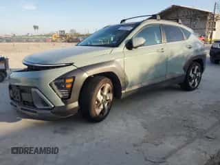 2024 Hyundai Kona Limited with VIN KM8HE3A39RU176030, listed as a Copart auction lot 85890324 with 3,140 mi miles and Salvage title. Bid and sale history available at DreamBid. Image 1.