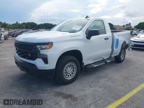 ✅ 2025 Chevrolet Silverado 1500 Work Truck • VIN: 3GCNAAEK5SG313983 • Lot: 43287404. Listed on IAAI with 4,402 mi. Free auction sales archive from the USA and detailed vehicle history report at DreamBid. Image 2.