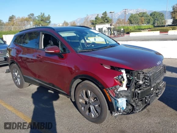 ✅ 2025 Kia Sportage SX • VIN: 5XYK43DF3SG265618 • Lot: 43545803. Listed on IAAI with 10,312 mi. Free auction sales archive from the USA and detailed vehicle history report at DreamBid. Image 1.