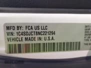 ✅ 2022 Dodge Durango R/T • VIN: 1C4SDJCT8NC221294 • Lot: 42133520. Listed on IAAI with 51,536 mi. Free auction sales archive from the USA and detailed vehicle history report at DreamBid. Image 9.