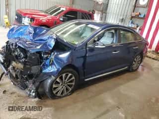 2016 Hyundai Sonata Sport with VIN 5NPE34AF9GH316906, listed as a Copart auction lot 63368075 with Not provided miles and Salvage title. Bid and sale history available at DreamBid. Image 1.