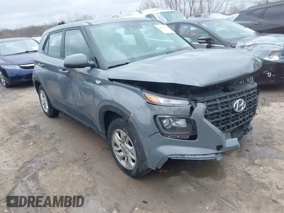 ✅ 2021 Hyundai Venue SE • VIN: KMHRB8A3XMU066719 • Lot: 42016325. Listed on IAAI with 105,191 mi. Free auction sales archive from the USA and detailed vehicle history report at DreamBid. Image 1.