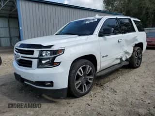 2020 Chevrolet Tahoe Premier z VIN 1GNSKCKJ5LR203810, wystawiony jako Copart lot #50493335 z przebiegiem 99 525 mil mil oraz Nie do naprawy • Non repairable. Historia ofert i sprzedaży dostępna na DreamBid. Obrazek 1.