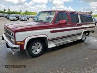 1991 Chevrolet Suburban with VIN 1GBER16K2MF148166, listed as a Copart auction lot 62537755 with 216,034 mi miles and Clean title. Bid and sale history available at DreamBid. Image 1.