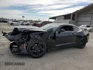 2023 Chevrolet Camaro 2LT with VIN 1G1FD1RX7P0133037, listed as a Copart auction lot 42491605 with 22,209 mi miles and Salvage title. Bid and sale history available at DreamBid. Image 1.