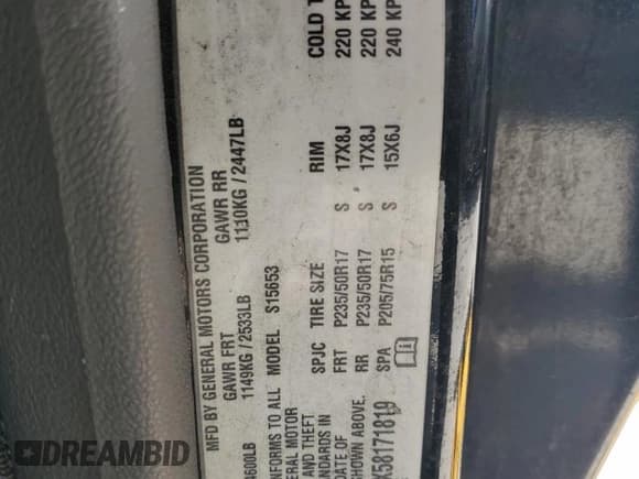 ✅ 2005 Chevrolet Colorado LS ZQ8 • VIN: 1GCCS196X58171819 • Лот: 53187825. Опубликован ранее на Copart с пробегом 105 398 миль. Бесплатный доступ к архиву аукционных продаж из США и подробный отчёт об истории автомобиля на DreamBid. Изображение 12.