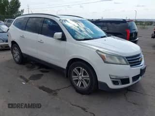 2015 Chevrolet Traverse LT z VIN 1GNKVHKDXFJ101825, wystawiony jako IAAI lot #43014766 z przebiegiem Nie podano mil oraz . Historia ofert i sprzedaży dostępna na DreamBid. Obrazek 1.