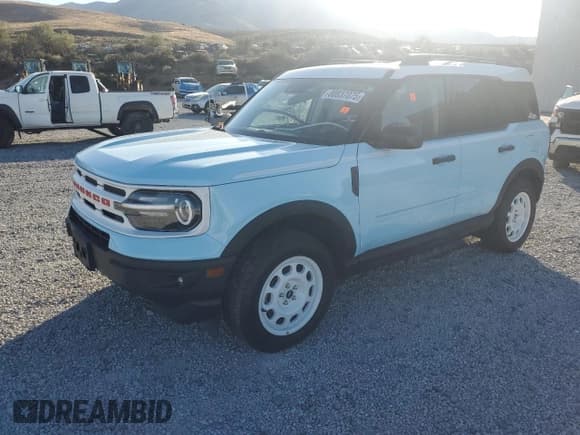 ✅ 2024 Ford Bronco Sport Heritage • VIN: 3FMCR9G62RRE99927 • Lot: 80837075. Listed on Copart with Not provided. Free auction sales archive from the USA and detailed vehicle history report at DreamBid. Image 1.