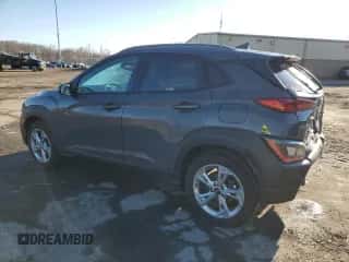 2023 Hyundai Kona SEL with VIN KM8K6CAB5PU058077, listed as a Copart auction lot 86725634 with 7,546 mi miles and Salvage title. Bid and sale history available at DreamBid. Image 2.