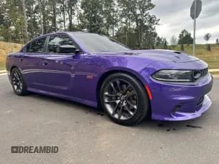 ✅ 2023 Dodge Charger Scat Pack • VIN: 2C3CDXGJ0PH689993 • Лот: 85651615. Опубликован ранее на Copart с пробегом 14 584 миль. Бесплатный доступ к архиву аукционных продаж из США и подробный отчёт об истории автомобиля на DreamBid. Изображение 1.