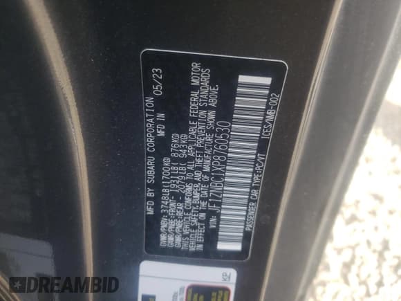 ✅ 2023 Toyota 86 • VIN: JF1ZNBC1XP8760530 • Lot: 75184903. Listed on Copart with 7,030 mi. Free auction sales archive from the USA and detailed vehicle history report at DreamBid. Image 12.