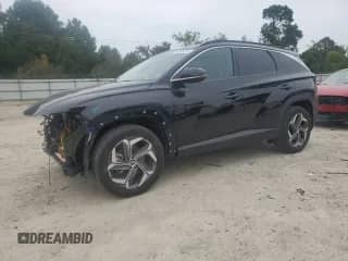 2022 Hyundai Tucson Limited with VIN KM8JECA16NU014916, listed as a Copart auction lot 84365815 with 65,876 mi miles and Salvage title. Bid and sale history available at DreamBid. Image 1.