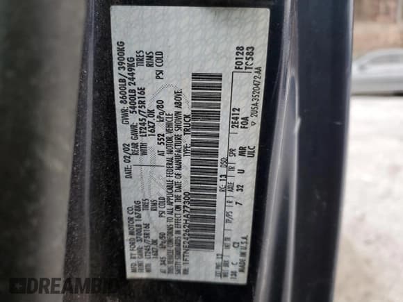 ✅ 2002 Ford Econoline Cargo • VIN: 1FTNE24262HA77300 • Lot: 88213135. Wystawiony na Copart z przebiegiem 171 829 mil. Bezpłatny archiwum sprzedaży aukcyjnych z USA i szczegółowy raport historii pojazdu na DreamBid. Zdjęcie 15.