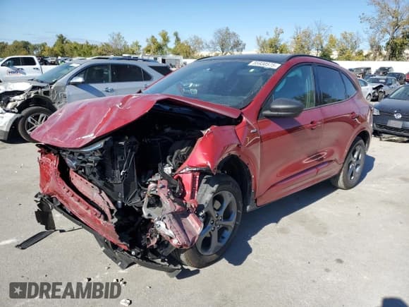 ✅ 2024 Ford Escape ST-Line • VIN: 1FMCU9MN8RUB57644 • Lot: 85930575. Listed on Copart with 4,783 mi. Free auction sales archive from the USA and detailed vehicle history report at DreamBid. Image 1.