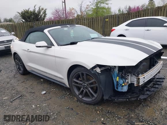 ✅ 2017 Ford Mustang EcoBoost Premium • VIN: 1FATP8UH7H5301411 • Lot: 41971140. Listed on IAAI with 55,176 mi. Free auction sales archive from the USA and detailed vehicle history report at DreamBid. Image 1.