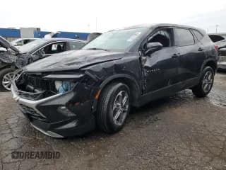 ✅ 2025 Chevrolet Blazer LT • VIN: 3GNKBCR46SS200961 • Lot: 90908215. Listed on Copart with 15,745 mi. Free auction sales archive from the USA and detailed vehicle history report at DreamBid. Image 1.