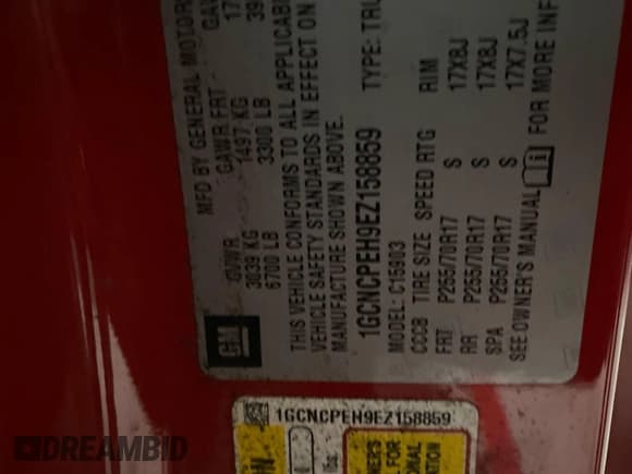 ✅ 2014 Chevrolet Silverado 1500 Work Truck • VIN: 1GCNCPEH9EZ158859 • Lot: 43705327. Listed on IAAI with 156,201 mi. Free auction sales archive from the USA and detailed vehicle history report at DreamBid. Image 32.