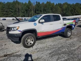 2018 Chevrolet Colorado 4WD ZR2 with VIN 1GCGTEEN1J1318910, listed as a Copart auction lot 84438955 with 127,693 mi miles and Salvage title. Bid and sale history available at DreamBid. Image 1.