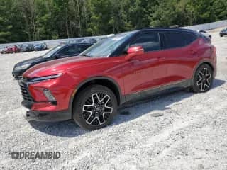 2025 Chevrolet Blazer RS z VIN 3GNKBERS3SS101430, wystawiony jako Copart lot #70269485 z przebiegiem 17 787 mil mil oraz Szkoda całkowita • Salvage title. Historia ofert i sprzedaży dostępna na DreamBid. Obrazek 1.