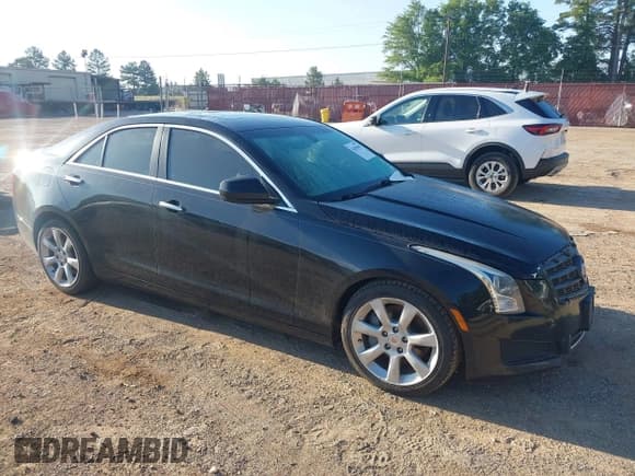 ✅ 2014 Cadillac ATS Standard RWD • VIN: 1G6AA5RXXE0116136 • Lot: 42183109. Listed on IAAI with 180,689 mi. Free auction sales archive from the USA and detailed vehicle history report at DreamBid. Image 1.