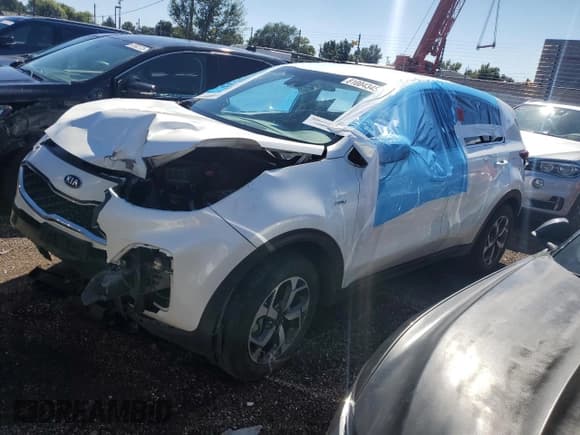 ✅ 2021 Kia Sportage LX • VIN: KNDPMCAC7M7920427 • Лот: 81004345. Опубликован ранее на Copart с пробегом Не указан. Бесплатный доступ к архиву аукционных продаж из США и подробный отчёт об истории автомобиля на DreamBid. Изображение 1.