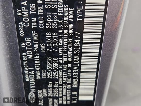 ✅ 2021 Hyundai Tucson SEL • VIN: KM8J33AL6MU318477 • Lot: 86594565. Wystawiony na Copart z przebiegiem 77 908 mil. Bezpłatny archiwum sprzedaży aukcyjnych z USA i szczegółowy raport historii pojazdu na DreamBid. Zdjęcie 14.