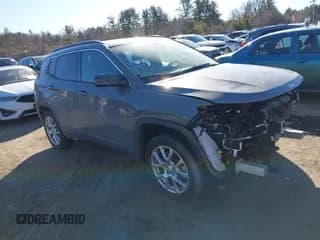 ✅ 2024 Jeep Compass Latitude Lux • VIN: 3C4NJDFN8RT602268 • Лот: 41449109. Опубликован ранее на IAAI с пробегом 11 137 миль. Бесплатный доступ к архиву аукционных продаж из США и подробный отчёт об истории автомобиля на DreamBid. Изображение 1.