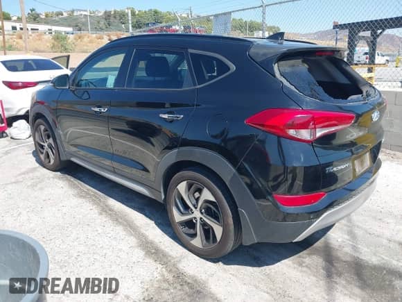 2018 Hyundai Tucson Limited with VIN KM8J33A2XJU771259, listed as a IAAI auction lot 43279542 with 101,469 mi miles and . Bid and sale history available at DreamBid. Image 3.