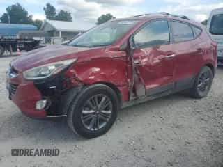 2015 Hyundai Tucson Limited with VIN KM8JUCAG4FU059636, listed as a Copart auction lot 85888775 with 153,926 mi miles and Salvage title. Bid and sale history available at DreamBid. Image 1.