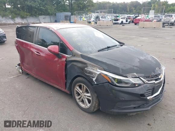 ✅ 2017 Chevrolet Cruze LT • VIN: 3G1BE5SM3HS565444 • Lot: 43232898. Listed on IAAI with 37,543 mi. Free auction sales archive from the USA and detailed vehicle history report at DreamBid. Image 1.