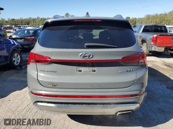 2021 Hyundai Santa Fe Calligraphy with VIN 5NMS5DAL7MH363234, listed as a Copart auction lot 86188865 with 57,811 mi miles and Salvage title. Bid and sale history available at DreamBid. Image 6.