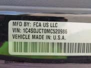 ✅ 2021 Dodge Durango R/T • VIN: 1C4SDJCT0MC520986 • Lot: 43250366. Listed on IAAI with Not provided. Free auction sales archive from the USA and detailed vehicle history report at DreamBid. Image 9.