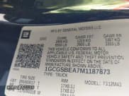 ✅ 2021 Chevrolet Colorado 2WD Work Truck • VIN: 1GCGSBEA7M1187873 • Lot: 43001615. Wystawiony na IAAI z przebiegiem Nie podano. Bezpłatny archiwum sprzedaży aukcyjnych z USA i szczegółowy raport historii pojazdu na DreamBid. Zdjęcie 9.